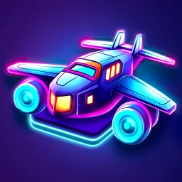 Значок Merge Planes Neon Game Idle